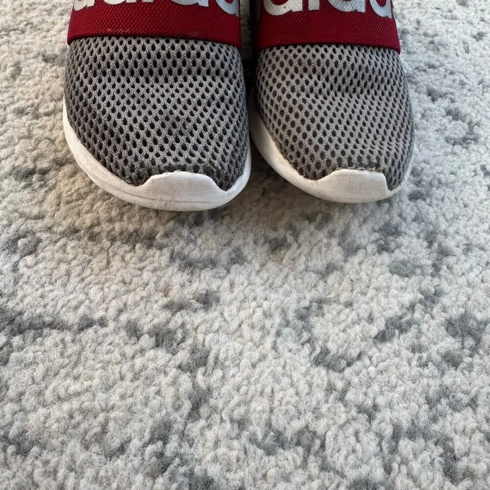 Adidas Lite Racers Shoes Grey/Red Size 11K